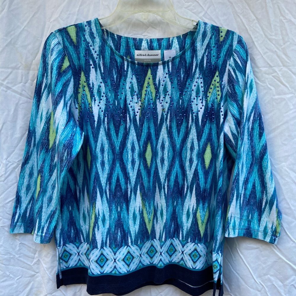 NWOT Alfred Dunner Beaded Top Ps